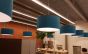 Voorbeeld projectverlichting 23: Hanglampen velours in werkruimte / kantine