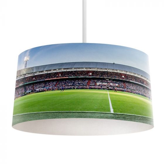 Voorbeeld bedrukte hanglampen 14: Bedrukte hanglamp voetbalstadion feyenoord