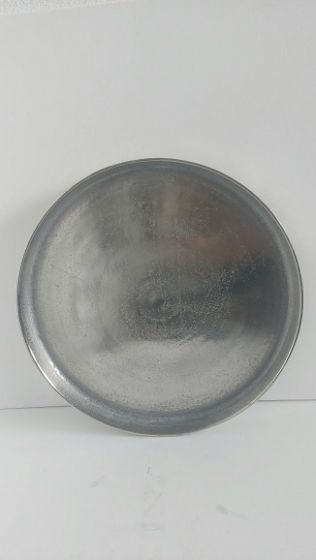 Zwaar Dienblad raw nickle zilver 50cm