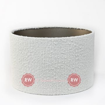 Bouclé stof ovale lampenkap 60cm cilinder