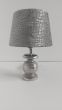 Tafellamp "Londen" zilver/ raw nickle (excl. lampenkap)