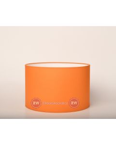 Oranje ovale lampenkappen 50cm cilinder
