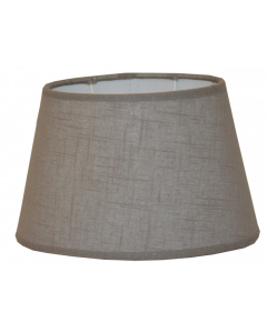 Ovale lampenkappen 25cm beige/ taupe fijn linnen 