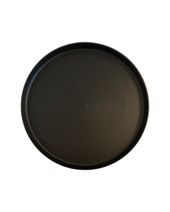 Dienblad "raw" mat zwart 50cm