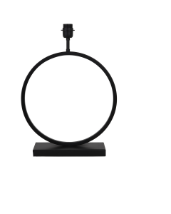 Tafellamp circle M mat zwart 35x11x50 (excl. lampenkap)