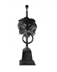 Tafellamp "Lion" zwart (excl. lampenkap)