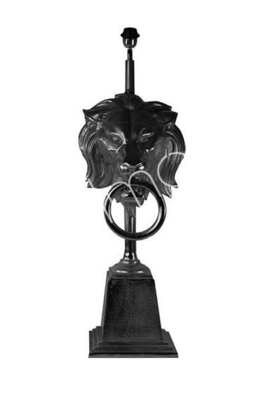 Tafellamp "Lion" zwart (excl. lampenkap)