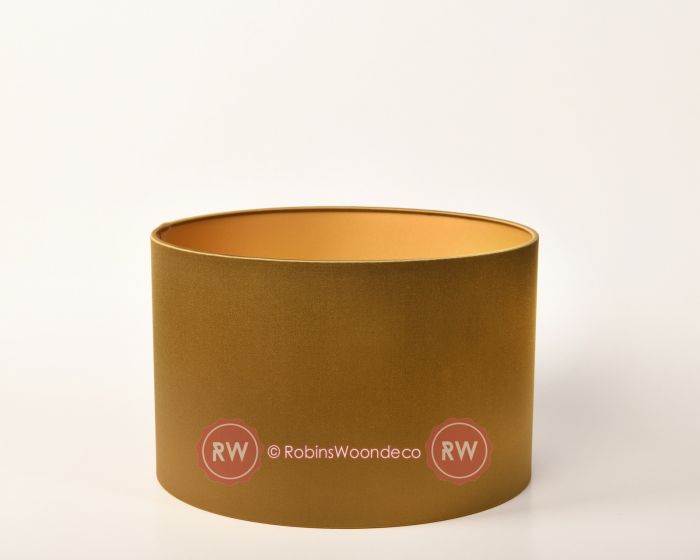 Goud kleur ronde lampenkap 100cm cilinder